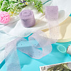 2Rolls Polyester Hot-fix Rhinestone Raw Edges Ribbon OCOR-TA0003-95C-5