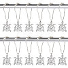 Unicraftale Iron Shower Curtain Rings for Bathroom AJEW-UN0001-36-1