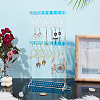 1 Set 3-Tier Coat Hanger Acrylic Earring Display Holder AJEW-OC0005-21-5