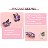 Butterfly with Ribbon Shape Enamel Pin JEWB-WH0023-45-7