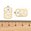 304 Stainless Steel Enamel Pendants STAS-H251-03A-03-3