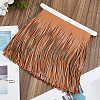 2M PU Imitation Leather Tassel Lace Trims SRIB-FH0001-05-4