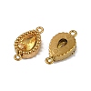 Ion Plating(IP) 304 Stainless Steel Cubic Zirconia Teardrop Links Connector Charms STAS-K256-23G-09-2