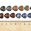 Gradient Color Natural  Labradorite & Mahogany Obsidian & Blue Spot Jasper & Unakite Beads Strands G-B185-A14-6