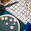 24Pcs 4 Styles 1-Hole Alloy Rhinestone Shank Buttons BUTT-NB0001-73-4