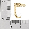 Rack Plating Brass Micro Pave Clear Cubic Zirconia Pendants KK-A224-03F-G-3