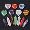14Pcs Chakra Heart & Hexagonal Prism Mixed Natural Gemstone Healing Stones Set X1-PW-WG55180-01-2