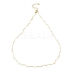 Ion Plating(IP) 304 Stainless Steel Twist Bar Link Chain Necklace X-NJEW-K249-11G-1