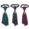 3Pcs 3 Colors Adjustable Polyester Necktie AJEW-CY0001-43-1