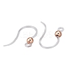 48Pcs 4 Color Eco-Friendly Plastic Earring Hooks STAS-LS0001-01-5
