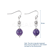 Natural Amethyst Dangle Earrings EJEW-JE03934-03-2