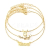3Pcs Alloy Rhinestones Anklets LS-AJEW-S083-01G-12-1
