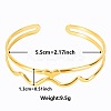 Elegant and Stylish Design Hollow 304 Stainless Steel Cuff Bangles for Women UJ8265-2-1