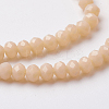 Faceted Imitation Jade Glass Beads Strands EGLA-F124-NC02-3
