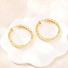 Brass Micro Pave Cubic Zirconia Hoop Earrings EJEW-P346-08G-01-3