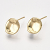 Brass Stud Earring Findings LS-KK-S348-414-1