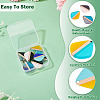 10Pcs 5 Colors Transparent & Opaque Resin & Wood Pendants RESI-TA0004-64-5