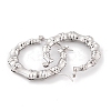 Non-Tarnish Bamboo Joint 304 Stainless Steel Hoop Earrings for Women EJEW-G388-01P-2
