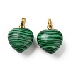 Synthetic Malachite Pendants G-I311-A32-G-1