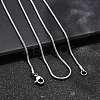 Tarnish Resistant 304 Stainless Steel Snake Chain Necklaces NJEW-M151-11P-4