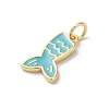 Rack Plating Brass Enamel Pendants KK-Z056-48G-01-2