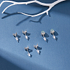 3 Pairs 925 Sterling Silver Stud Earring Findings DIY-DC0003-38-5