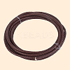 Braided Leather Cord with Core WL-CL0001-01B-6