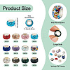 36Pcs 12 Colors Alloy Clay Pave Rhinestone European Beads ALRI-TA0001-30-4