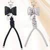 2Pcs 2 Colors Imitation Leather Keychain KEYC-CL0001-03B-6