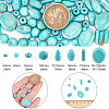 ARRICRAFT 185Pcs 8 Styles Synthetic Turquoise Dyed Beads Strands TURQ-AR0001-37-2