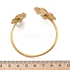 304 Stainless Steel Cuff Bangles for Women BJEW-G750-04G-3