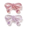 Bowknot with Star UV Plating Luminous Rainbow Iridescent Acrylic Beads LACR-R001-05A-4