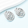 304 Stainless Steel Stud Earrings LS-EJEW-I323-01P-04-1