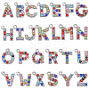52Pcs 26 Styles Alloy Pendants FIND-SC0016-08-1