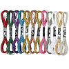 12 Skeins 12 Colors 12-Ply Metallic Polyester Embroidery Floss OCOR-CY0002-05-1