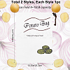 2Pcs 2 Styles Printed Cotton Cloth Storage Bags ABAG-CN0001-09-2