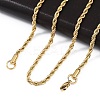 304 Stainless Steel Rope Chain Necklaces X-NJEW-F226-03G-04-3