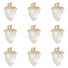 10Pcs Transparent Acrylic Pendants MACR-FS0002-08A-1