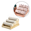 3-Tier Velvet Cloth Bar Bracelet Holder Stands BDIS-C002-01C-1