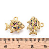 Ion Plating(IP) 304 Stainless Steel Enamel Pendants STAS-N114-06G-3