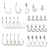 50Pcs 5 Styles Tibetan Style Alloy Hook Clasps TIBE-YW0001-66-1