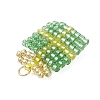 Glass Seed Beaded Christmas Gift Pendants PALLOY-MZ00899-02-4