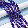 Handmade Millefiori Glass Bead Strands LAMP-J035-10mm-50-3