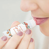 80Pcs 8 styles Paper Lip Balm Adhesive Label Stickers STIC-WH0026-019-5