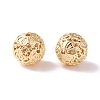 Brass Hollow Beads KK-P226-37CG-01-2