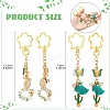 Alloy Enamel Pendant Decorations KEYC-YW00219-01-3