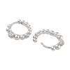 Rack Plating Round Brass Hoop Earrings EJEW-N055-47P-RS-2