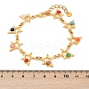 Bohemia Style 304 Stainless Steel Link Chain Bracelets for Women BJEW-M082-01G-03-3