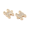 Brass & Cubic Zirconia Pendants KK-Q773-21G-2