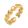 304 Stainless Steel Open Cuff Rings for Women LS-RJEW-L125-07G-02-1